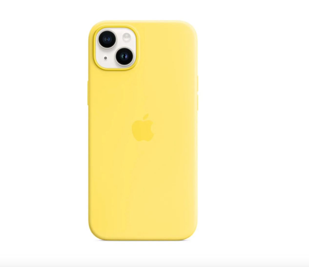Apple Silikonskal med MagSafe till iPhone 14 Plus - Kanariegul