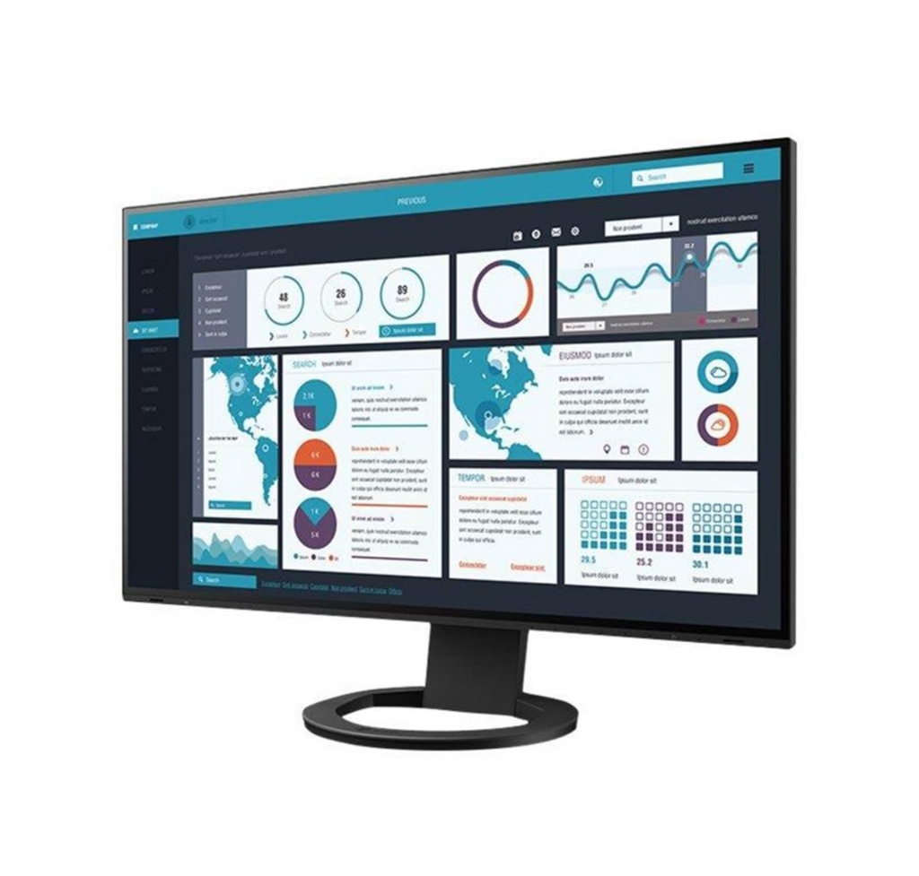 Eizo FlexScan EV2795-BK 27" - USB-C Dockfunktion - 2560x1440 - IPS - 60Hz