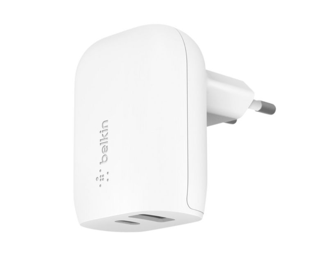 Belkin BoostCharge - Strömadapter - 37W - 1xUSB-A+1xUSB-C