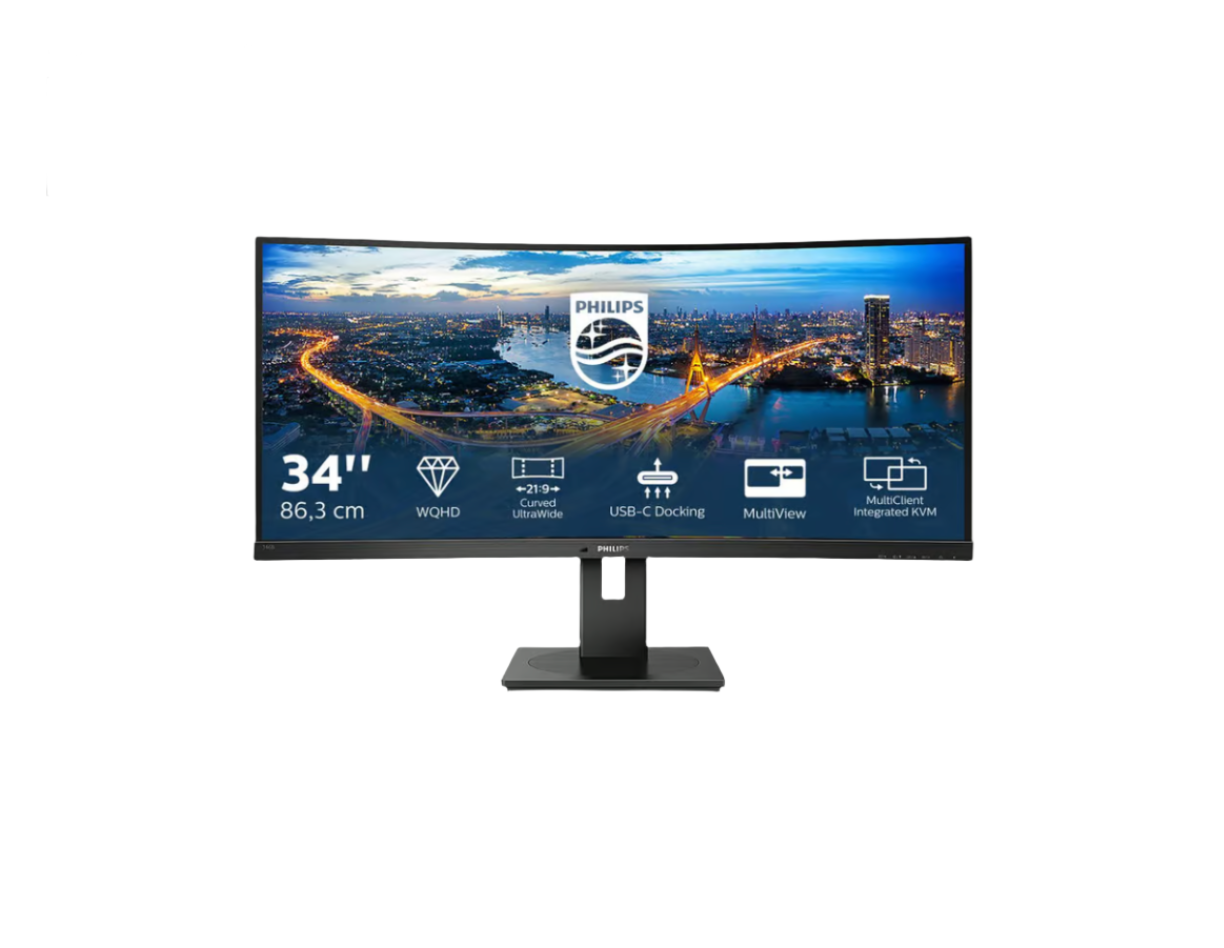 Philips B-Line 346B1C 34" -  ultrawide - Böjd - 3440x1440 - VA - 21:9 - 100Hz