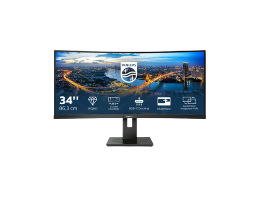 Philips B-Line 346B1C 34" - böjd -  ultrawide - 3440x1440 - VA - 21:9 - 100Hz