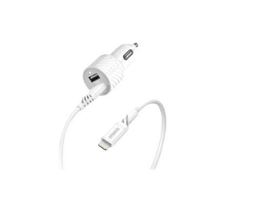 Otterbox billaddare - 2xUSB-A 12W + USB-A - Lightning kabel 1M