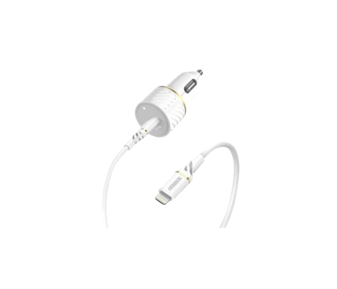 Otterbox billaddare - USB-C 18W + USB-C Lightning kabel 1M