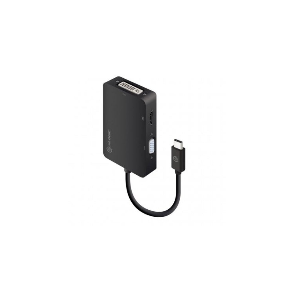 ALOGIC 3-i-1 USB-C till HDMI DVI VGA-adapter