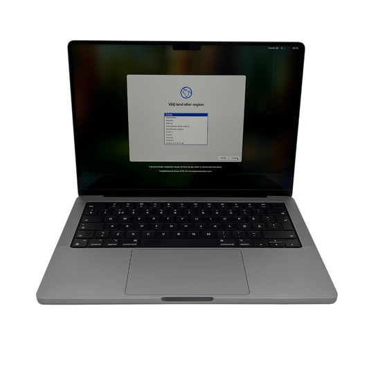 Begagnad MacBook Pro 14" 2021 - M1 Pro - 16GB - 512GB - Rymdgrå