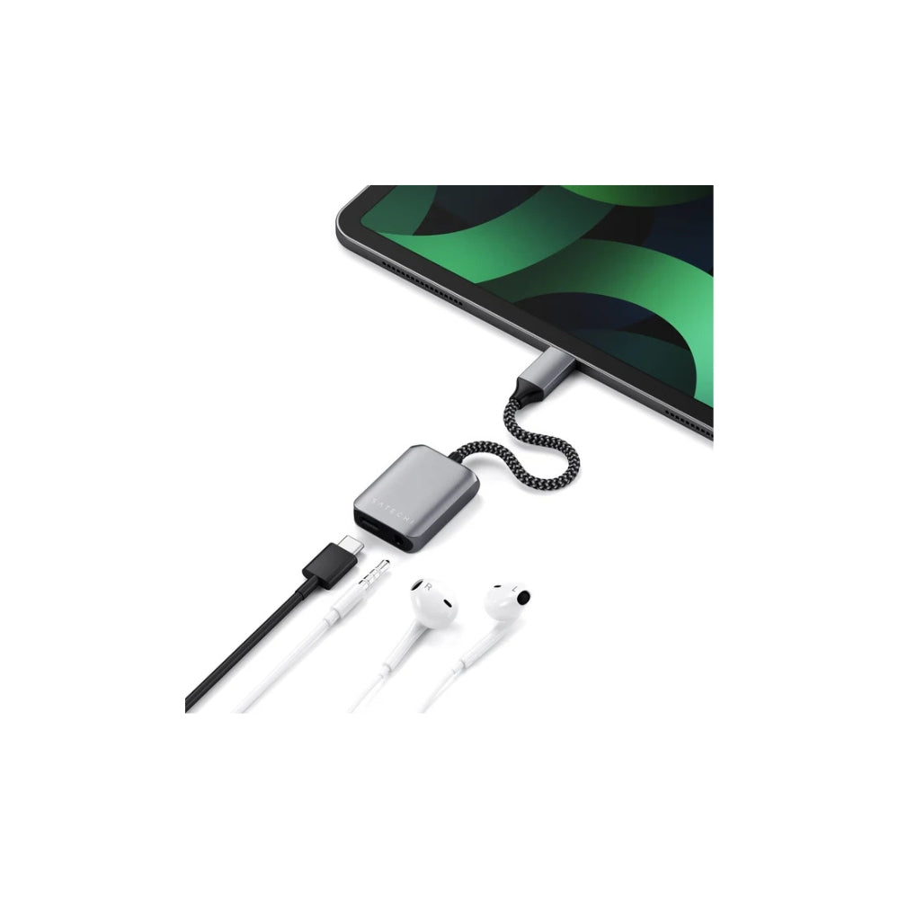 Satechi Adapter USB-C till 3.5 mm/USB-C PD