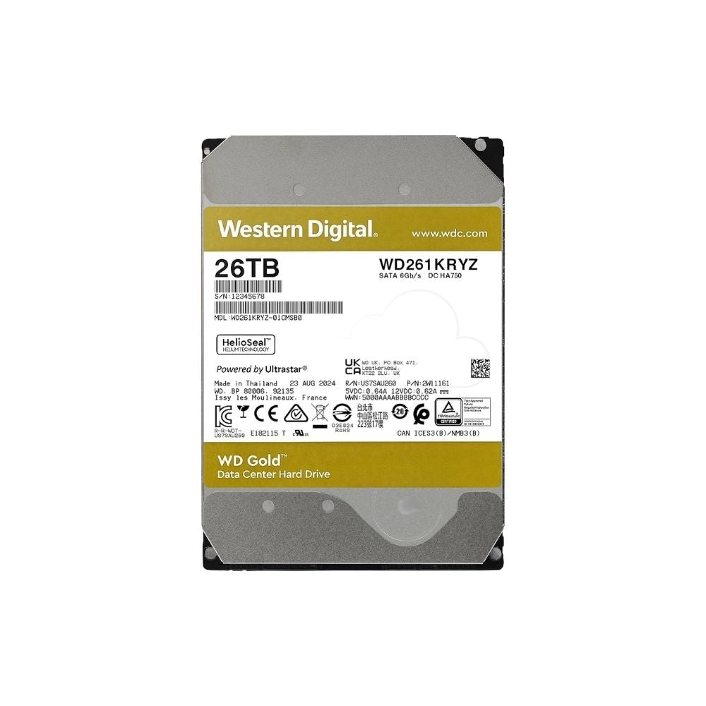 WD Gold WD261KRYZ 26TB 3.5" SATA 6GB/s