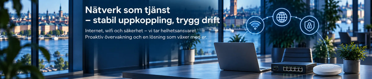 Nätverk som tjänst – stabilt, säkert och problemfritt internet för din verksamhet