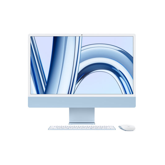 Apple iMac - M3 8-core CPU & 10-core GPU - 8GB RAM - 512GB SSD - Blå