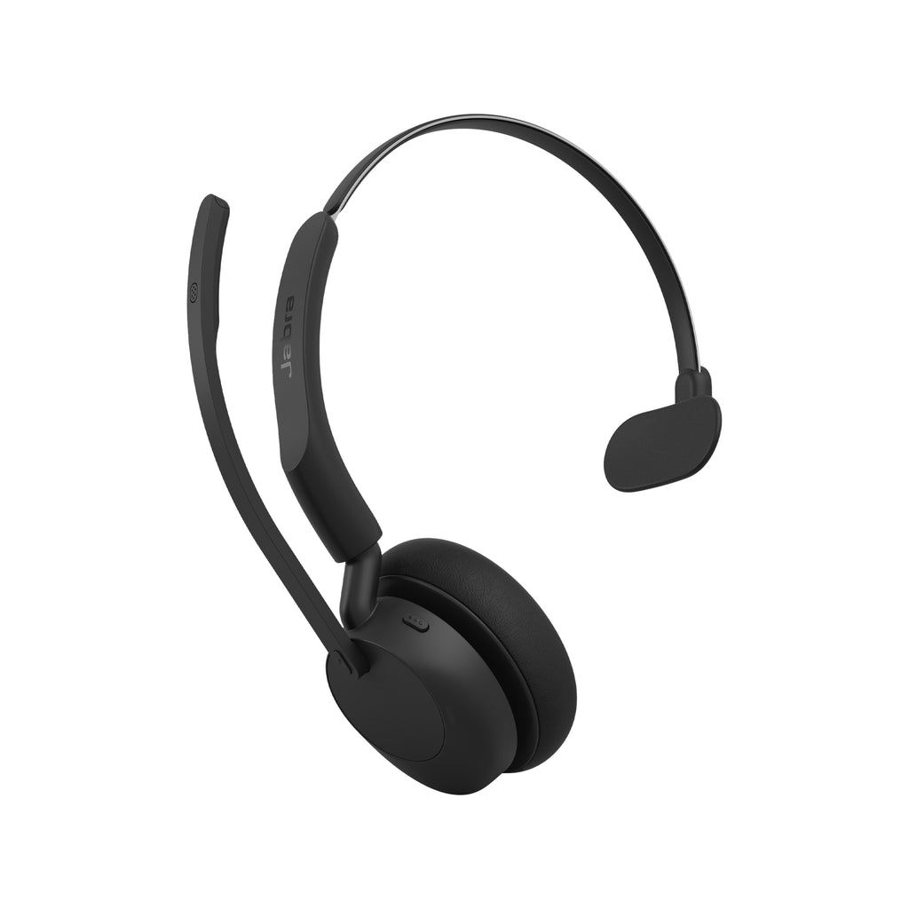 Jabra Evolve3 45 Mono UC – med uppfälld mikrofon