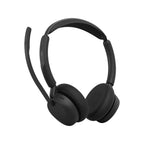Jabra Evolve3 45 Stereo UC – med uppfälld mikrofon