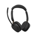 Jabra Evolve3 65 Stereo UC – med uppfälld mikrofon