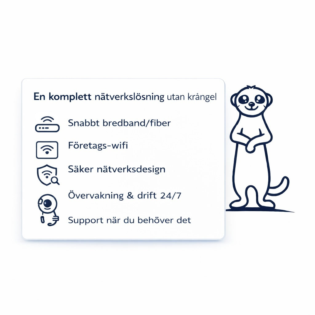 Nätverk som tjänst – stabilt, säkert och problemfritt internet för din verksamhet