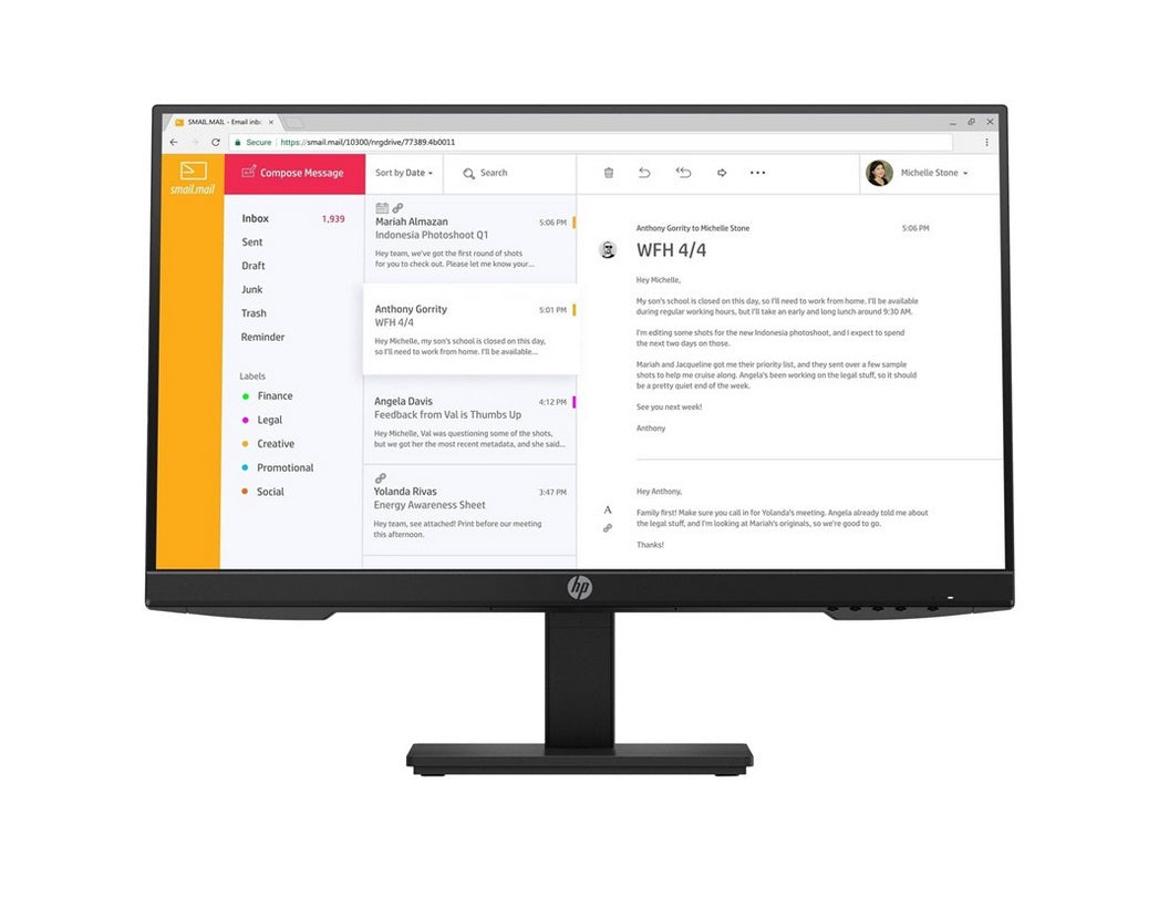 HP P24 G4 23.8" - 1920x1080 - IPS - 60Hz