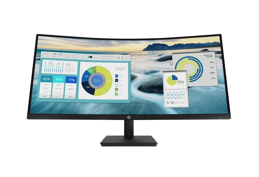 HP P34hc G4 34" - böjd - 3440x1440 - VA - 60Hz