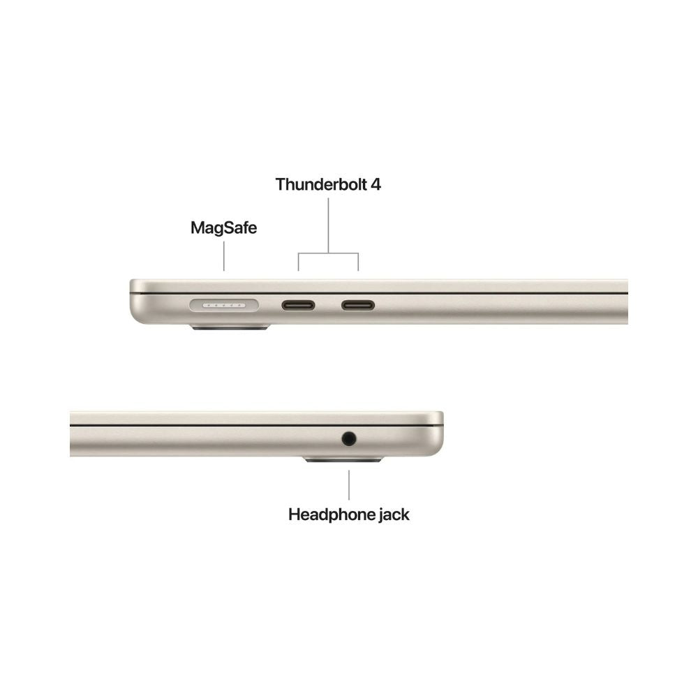 MacBook Air - 13,6" - M4 - 10-kärnig CPU & 10-kärnig GPU - 24GB RAM - 1TB SSD - Stjärnglans - 35W - UK Keyboard