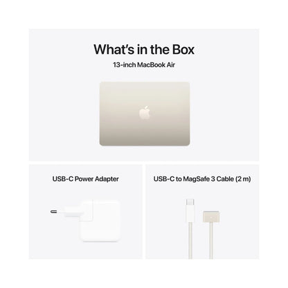 MacBook Air - 13,6" - M4 - 10-kärnig CPU & 10-kärnig GPU - 16GB RAM - 2TB SSD - Stjärnglans - 35W - US Keyboard